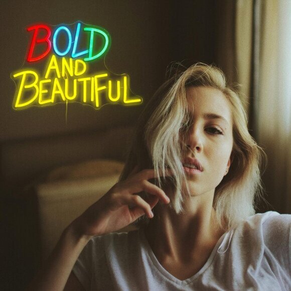 New Bold and Beautiful Neon Sign – LED Wall Decor Light for Stylish Room Decor - Picture 6 of 7